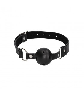 Baillon Boule en Cuir Ouch - baillon gay shop Baillon Boule en Cuir Ouch - baillon gay shop