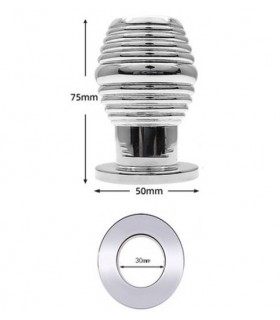 Plug Tunnel Anal Acier Nervuré