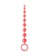 Chapelet Anal Rouge 28x3cm