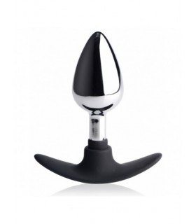 Plug Anal en Métal Base Silicone