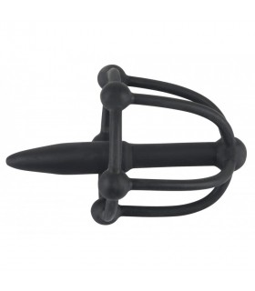 Plug Pénis Silicone avec Cage à Gland Plug Pénis Silicone avec Cage à Gland