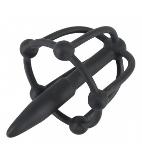 Plug Pénis Silicone avec Cage à Gland Plug Pénis Silicone avec Cage à Gland