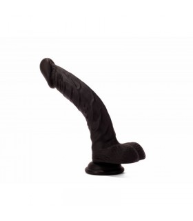 Gode Courbé Silicone Noir