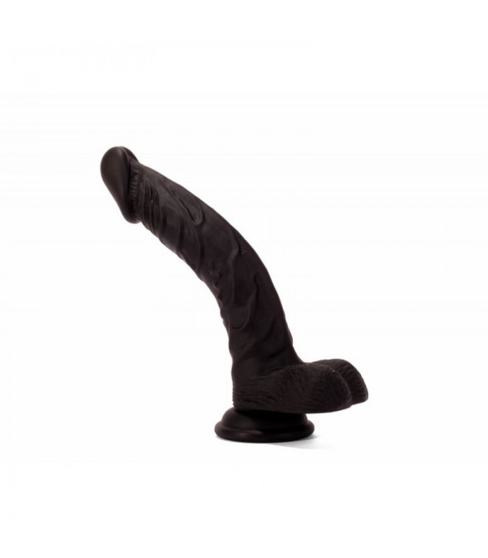 Gode Courbé Silicone Noir