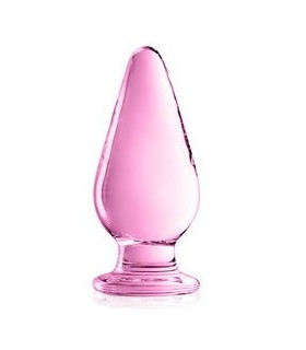 Plug Anal en Verre Rose 5cm - sexshop gay shop