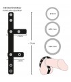 Cockring Cuir avec Ball Divider