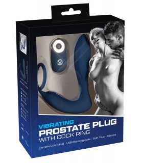 Stimulateur Prostate Vibrant à Cockring - gay shop