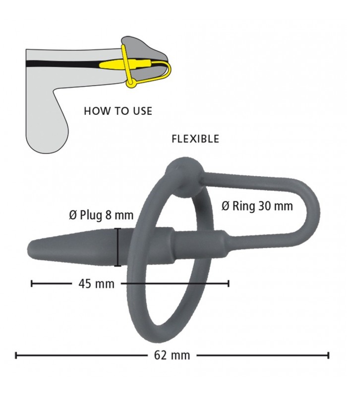 Pénis Plug avec Anneau de Gland