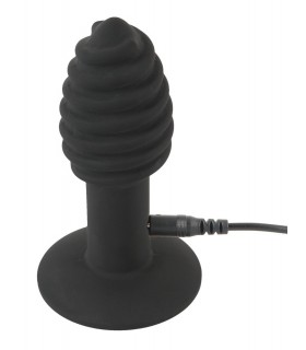 Butt Plug Vibrant Silicone Twist 10x3,9cm