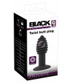 Butt Plug Vibrant Silicone Twist 10x3,9cm