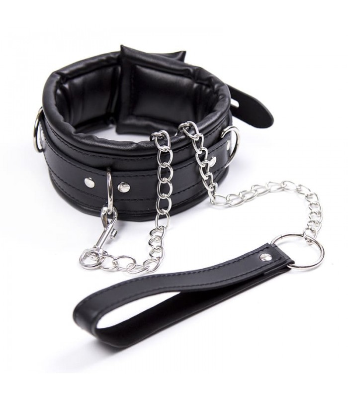 Collier de Bondage Epais avec Laisse