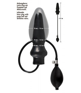 Plug Gonflable LateX Noir