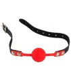 Baillon Boule Silicone Rouge