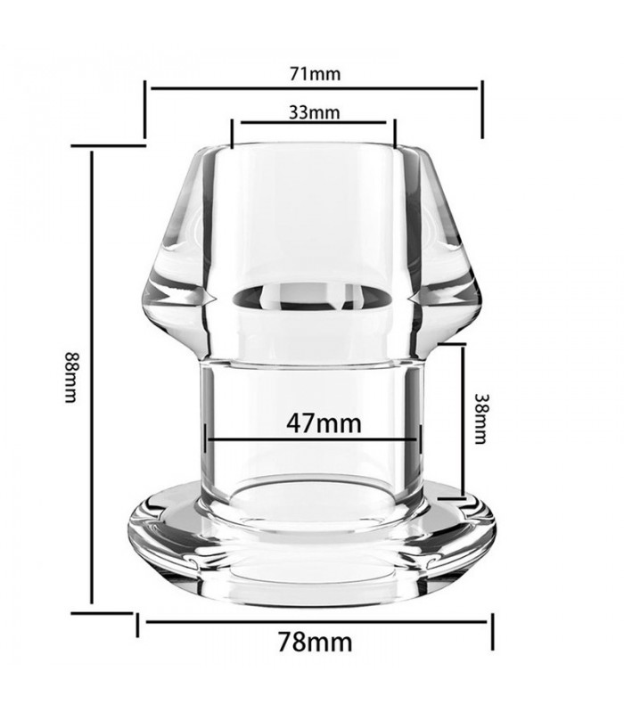 Plug Tunnel Transparent avec Bouchon