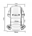 Plug Tunnel Transparent avec Bouchon