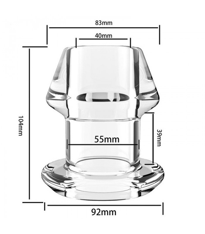 Plug Tunnel Transparent avec Bouchon