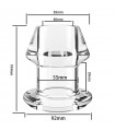 Plug Tunnel Transparent avec Bouchon