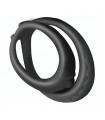 Double Cockring Silicone noir 40mm