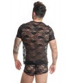 T-Shirt Dentelle Noire vestiaire gay shop