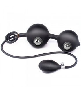 Double Plug Anal Gonflable à Billes Double Plug Anal Gonflable à Billes