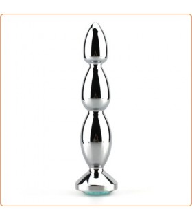 Plug Anal en Métal Bijou Rouge 13x3cm