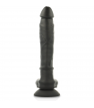 Gode Ventouse Cock Réaliste Noir 21x4,1cm