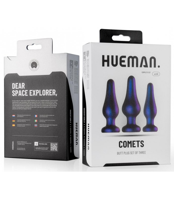 Kit 3 Plugs Anal Comets Hueman