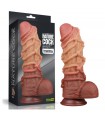 Gode XL Double Peau Nature Cock Lovetoy 21x7,7cm