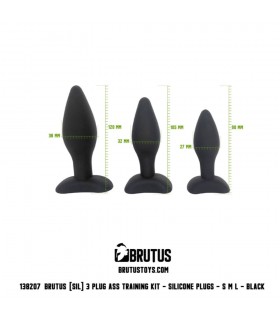 Kit Training Anal 3 Pièces Silicone Brutus