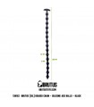 Chapelet Anal Silicone 15 boules Brutus