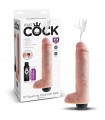 Gode Squirting 10" King Cock Balls 20x5,3cm