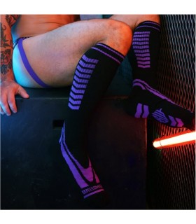 Chaussettes Hautes Daycrawler Noir Violet