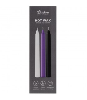 Lot de 3 Bougies BDSM Hot Wax
