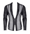 Veste Elegante Wetlook Résille Noire Regnes