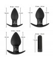 Coffret Plug Anal Silicone Vibrant