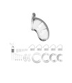 Cage de Chasteté Mancage 01 Transparente