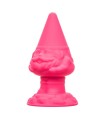 Plug Anal Silicone Gnome Rose 10x5cm