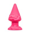 Plug Anal Silicone Gnome Rose 10x5cm