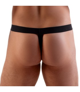 Sexy String Ouvert en Vinyle Rouge