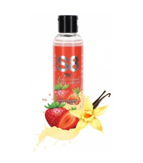 Lubrifiant Léchable et Chauffant Vanille Fraise 125ml