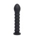 Gode Flexible Silicone Ribbed Dong Vac-U-Lock