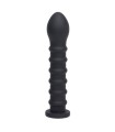 Gode Flexible Silicone Ribbed Dong Vac-U-Lock