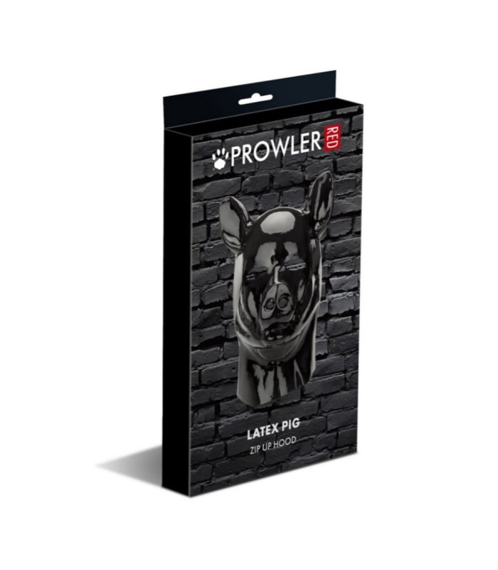 Cagoule Latex Pig Zip Up Hood