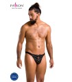 Slip Ouvert Effet Cuir Noir Ben Passion