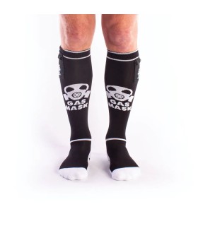 Chaussettes Noires Hautes Gas Mask Party