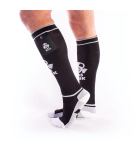 Chaussettes Noires Hautes Gas Mask Party