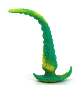 Plug Anal Long Silicone Octopus Vert Jaune