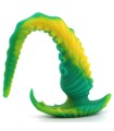Plug Anal Long Silicone Octopus Vert Jaune