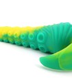 Plug Anal Long Silicone Octopus Vert Jaune