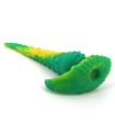 Plug Anal Long Silicone Octopus Vert Jaune